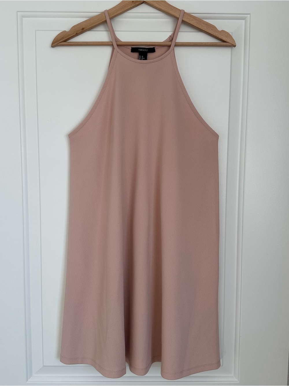 Forever 21 Blush Halter Mini Dress